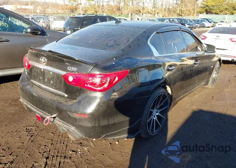 2015 Infiniti Q50 Premium z USA, uszkodzony, nr VIN JN1BV7AP7FM345237